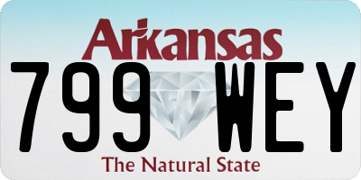 AR license plate 799WEY