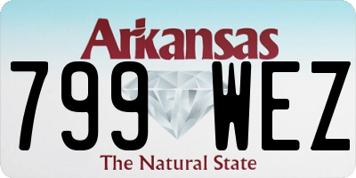 AR license plate 799WEZ