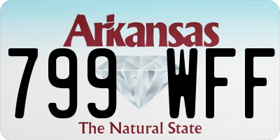 AR license plate 799WFF