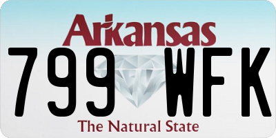 AR license plate 799WFK