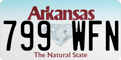 AR license plate 799WFN
