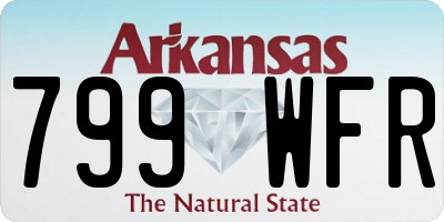 AR license plate 799WFR