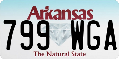 AR license plate 799WGA