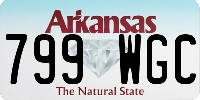 AR license plate 799WGC