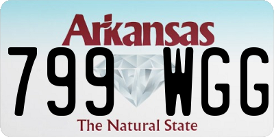 AR license plate 799WGG