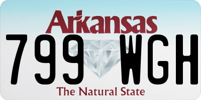 AR license plate 799WGH