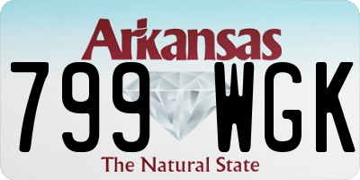 AR license plate 799WGK