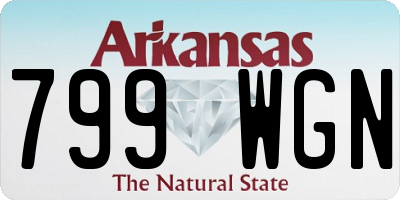 AR license plate 799WGN