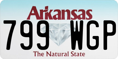 AR license plate 799WGP