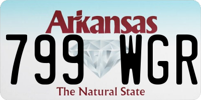 AR license plate 799WGR