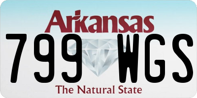 AR license plate 799WGS