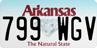 AR license plate 799WGV
