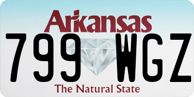 AR license plate 799WGZ