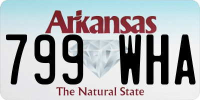 AR license plate 799WHA