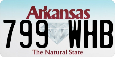 AR license plate 799WHB