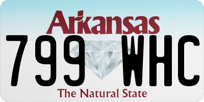 AR license plate 799WHC