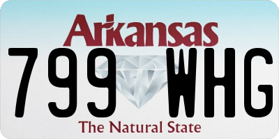 AR license plate 799WHG