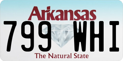 AR license plate 799WHI