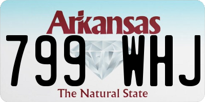 AR license plate 799WHJ