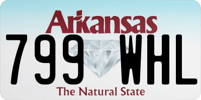 AR license plate 799WHL