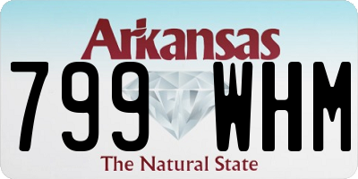 AR license plate 799WHM