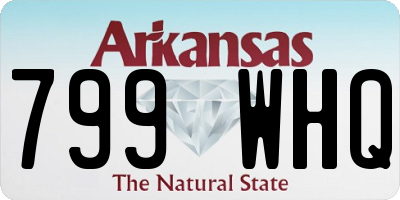 AR license plate 799WHQ