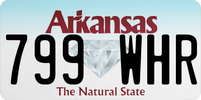 AR license plate 799WHR
