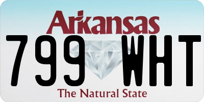AR license plate 799WHT
