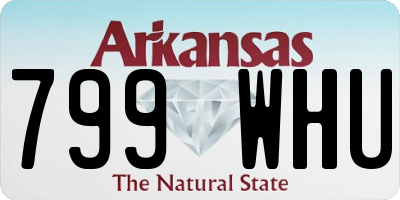 AR license plate 799WHU