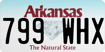 AR license plate 799WHX