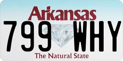 AR license plate 799WHY