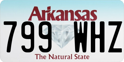 AR license plate 799WHZ
