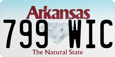 AR license plate 799WIC
