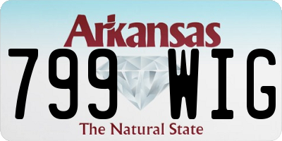 AR license plate 799WIG