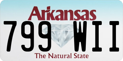 AR license plate 799WII