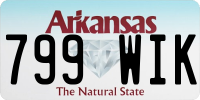 AR license plate 799WIK
