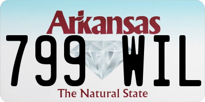 AR license plate 799WIL