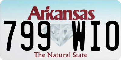 AR license plate 799WIO