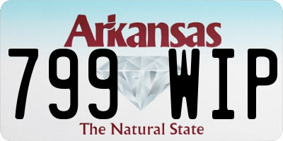 AR license plate 799WIP