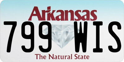 AR license plate 799WIS