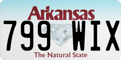 AR license plate 799WIX