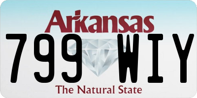 AR license plate 799WIY