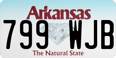 AR license plate 799WJB