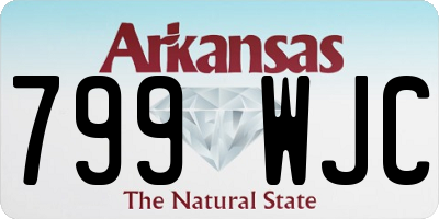 AR license plate 799WJC