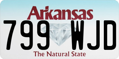 AR license plate 799WJD