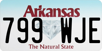 AR license plate 799WJE