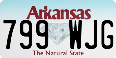 AR license plate 799WJG