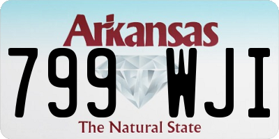 AR license plate 799WJI