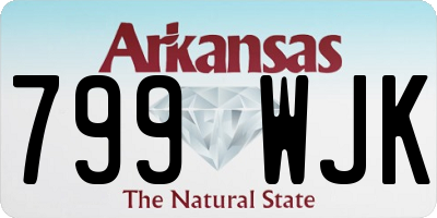 AR license plate 799WJK