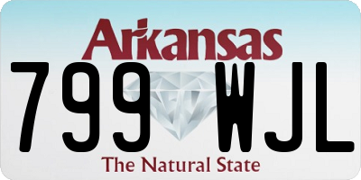 AR license plate 799WJL